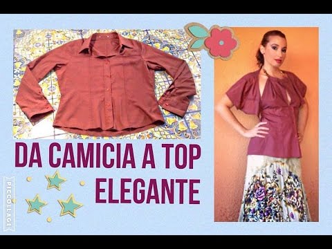 Come trasformare una vecchia CAMICIA in un TOP ELEGANTE - Tutorial by Diana Toto