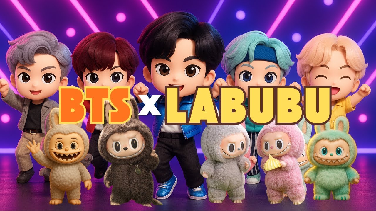 BTS x Labubu Song l Cute Kids Song & Music #labubusong #labubudance # ...