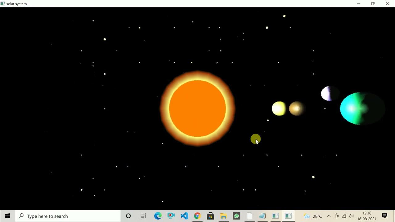 3D Solar System Open_GL / Computer Graphics Project With Source Code ...