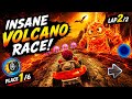 INSANE Volcano Race 🌋🔥 | From Last Place to 1st Place in BB Racing! 😱