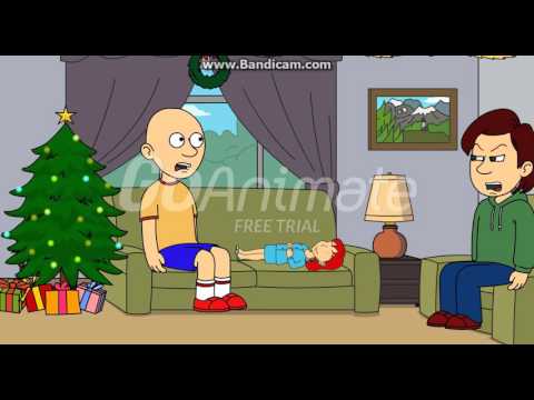 Caillou Destroys An Airplane Grounded
