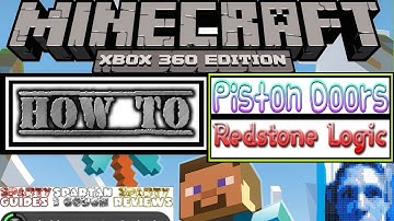 Minecraft Xbox 360 Tutorial Making redstone work for you Hidden Piston door and underground entrance