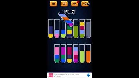 Water Sort Puzzle - Color Liquid Sorting Game Level 929 Solution