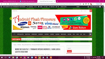 Mione R6 Flash File | Firmware MT6580 Android 5.1 Hang Logo & LCD Fix Stock Rom