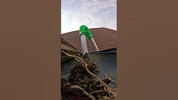 🤯 Watch blocked gutter cleaned in seconds #guttercleaning #folkestone #satisfying #cleaning #shorts