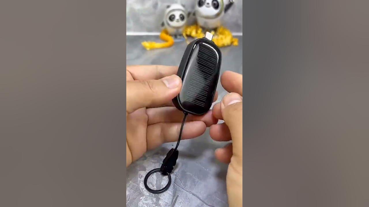 Product Link in Bio ( 485 ) ✅ Mini Solar Keychain Power Bank