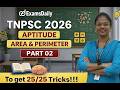TNPSC 2026 - AREA &amp; PERIMETER - PART - 02