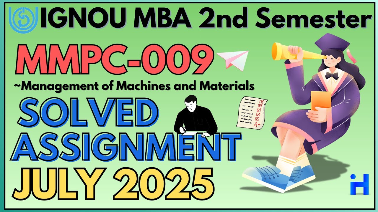 MMPC-009 SOLVED ASSIGNMENT JULY 2025 | IGNOU MBA 2ND SEMESTER SOLVED ASSIGNMENT 2025-26 | IGNOUHUB