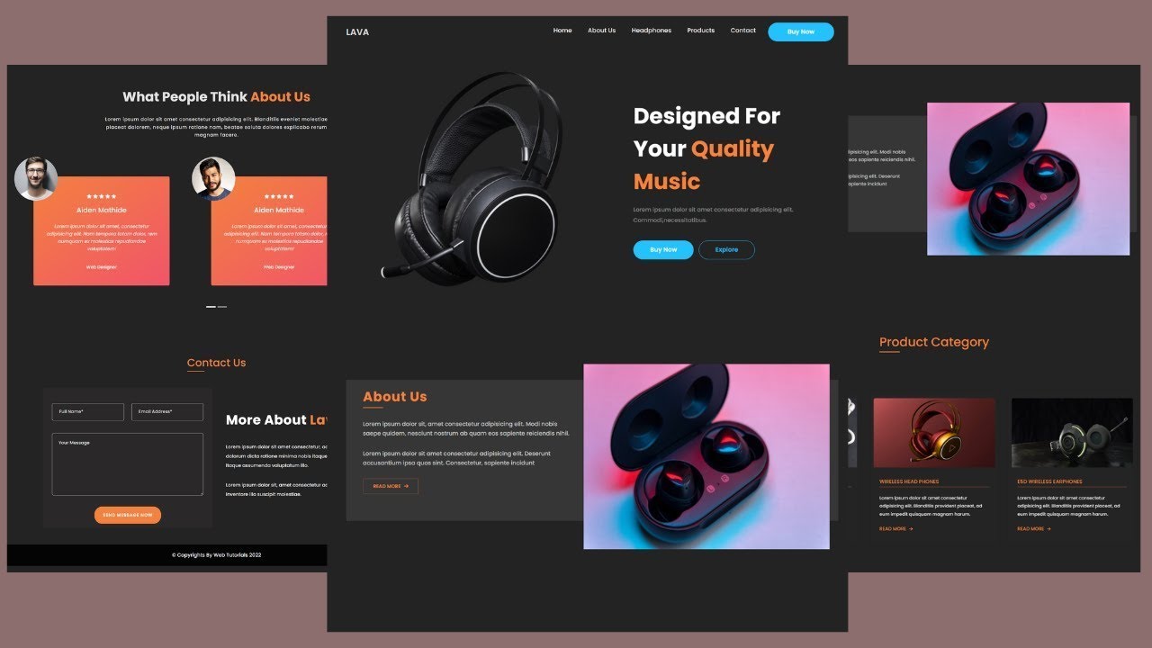 Make a Beautiful Responsive Website Using Bootstrap 5/HTML5/CSS3 - YouTube
