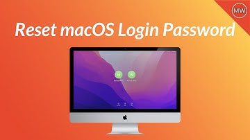 How to Reset macOS Login Password using Recovery