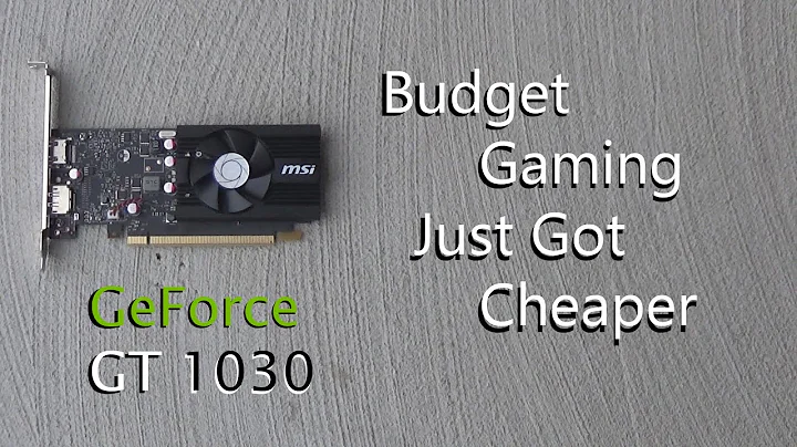 MSI GeForce GT 1030 Review: Worth Your Upgrade?