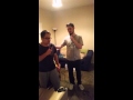Kevin and Krysztoph singing Coldplay Fix You on Singstar