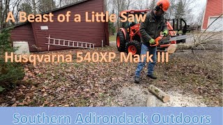 Husqvarna 540XP Mark III gets a workout and review