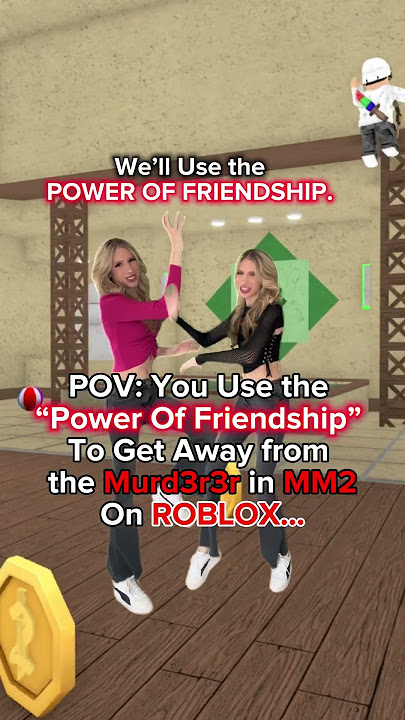 Using The 'POWER OF FRIENDSHIP' In MM2 On ROBLOX!