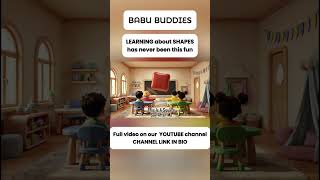 Learning about SHAPES SQUARE | Numbers | Wild animals | Colors | Adventure | Kids | Babu Buddies