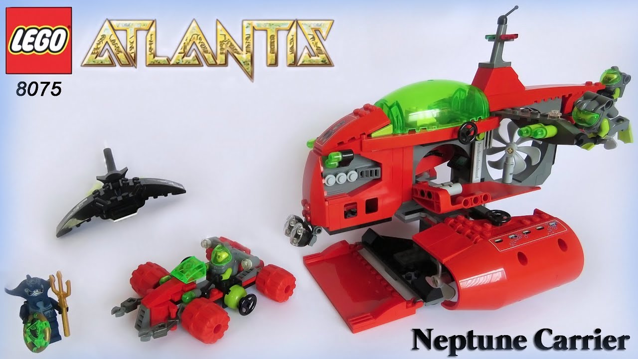 klar Opdage erklære LEGO ATLANTIS - NEPTUNE CARRIER Speed Build (Set 8075 Instructions) -  YouTube