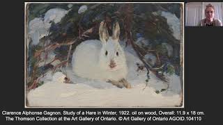 Close Looking: Slow Looking
As part of the AGO’s ongoing Close Looking series, join us for a slow looking experience. We will explore Clarence Alphonse Gagnons Study of a Hare in Winter, 1922.
Why slow? When people look slowly at a piece of art they make discoveries and personal connections. The most important discovery is that we can see and experience art without being an expert.
Melissa Smith, Assistant Curator of Community Programs, will demonstrate slow looking as a warm up for Slow Art Day, a global event with a simple mission: to help more people discover for themselves the joy of looking at and loving art. Close Looking: Slow Looking