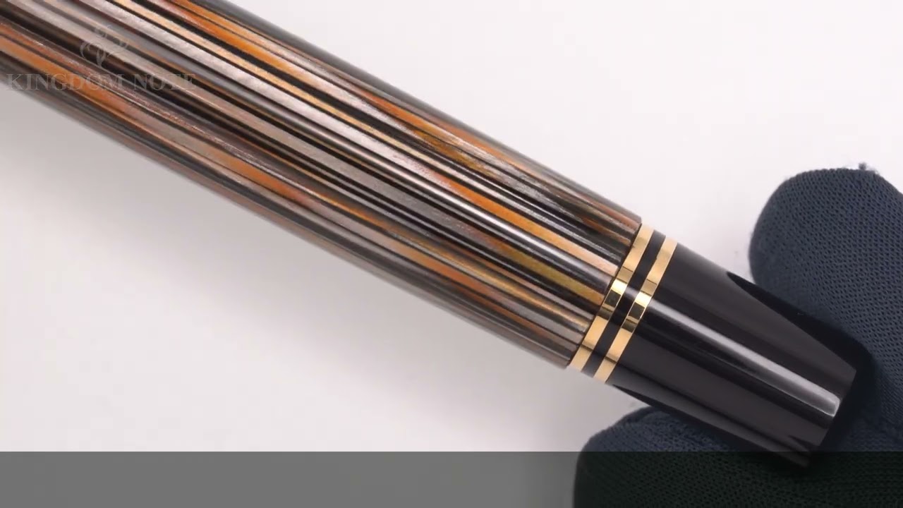 Pelikan ペリカン 万年筆 スーベレーン M800 茶縞 EF - YouTube
