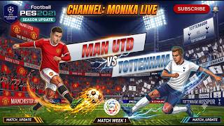 eFootball PES 2021 Manchester United vs Tottenham | FULL HD Match Simulation eFootball PES 2021 screenshot 5