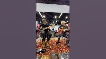 Thumbnail of Matteo Mancuso & Father playing Paoletti Guitars at NAMM 2024