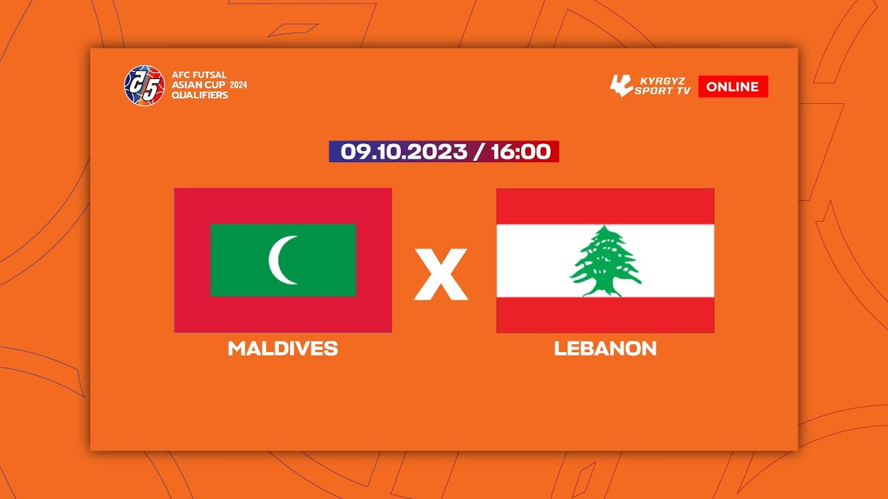 MALDIVES vs LEBANON AFC FUTSAL ASIAN CUP 2024 QUALIFIERS YouTube