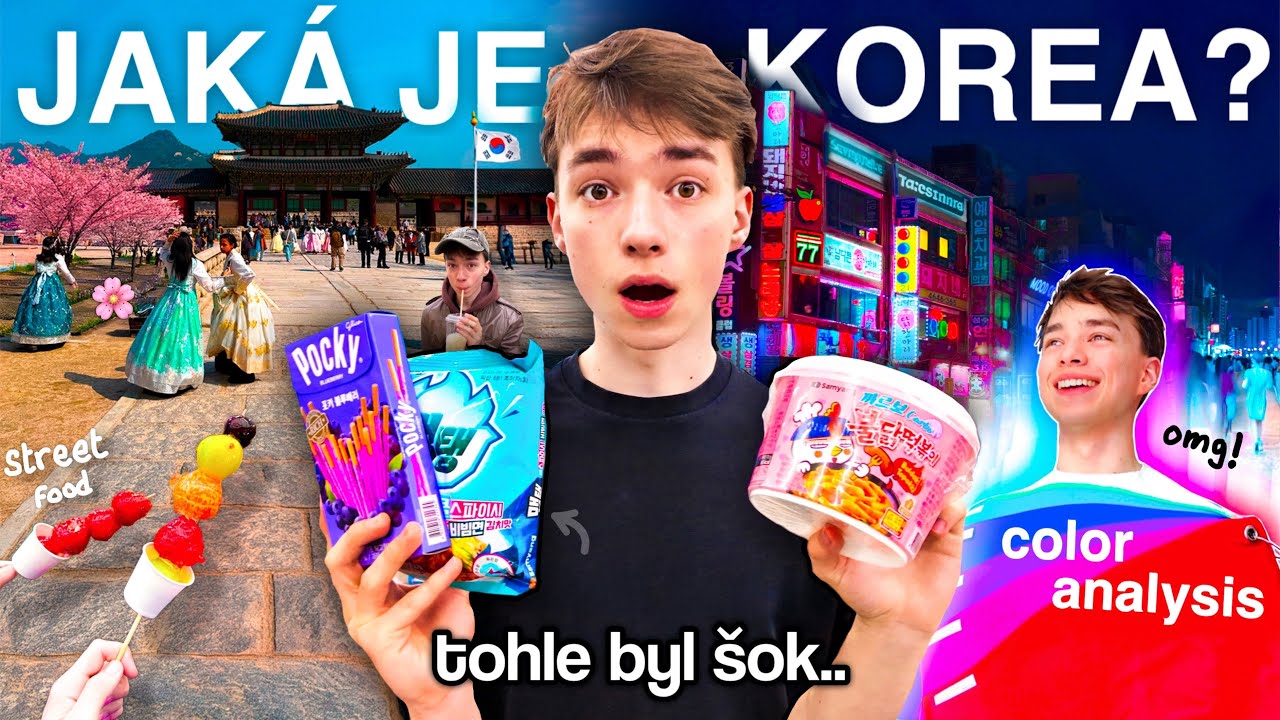 JAKÁ JE KOREA DOOPRAVDY.. // K-Pop, Ochutnávka VŠEHO, 7/11, Skincare, Jídlo, Nákupy a Color Analýza!