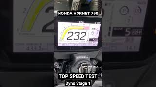Honda Hornet 750 Dyno Top Speed Test #shorts #honda #hornet #top #speed #test #dyno #trending #viral