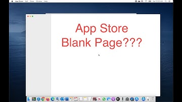 macOS Catalina App Store blank page/won