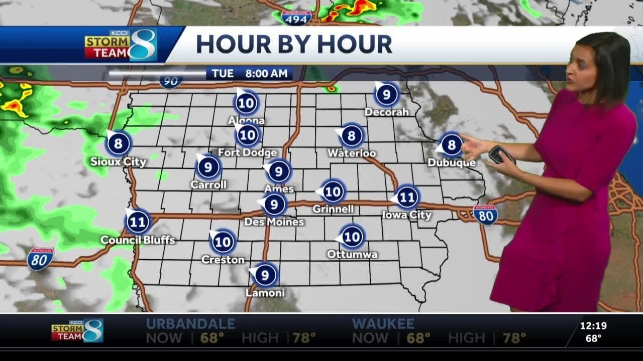 Rain moves out with sunshine on the way this afternoon - YouTube