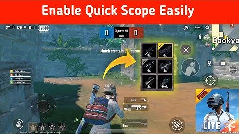HOW TO ENABLE QUICK SCOPE IN PUBG MOBILE LITE 2021|| QUICK SCOPE ENABLE IN PUBG LITE
