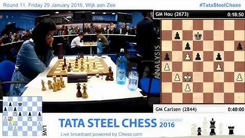 Magnus Carlsen VS Hou Yifan !!! Tata Steel Chess Video