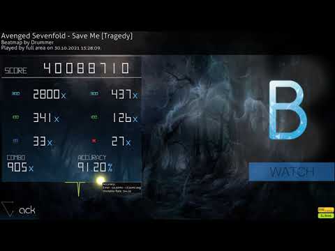 Видео: Avenged Sevenfold - Save Me [Tragedy]  91.20% Pass