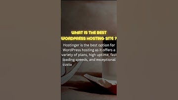 Best hosting site for wordpress | hostinger is best