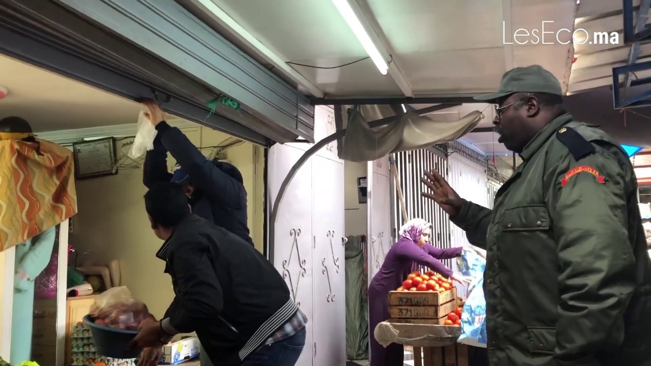 Souk Al Qods à Casablanca les autorités contrôlent le respect de l