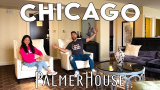 Chicago’s ORIGINAL LUXURY Hotel //  Palmer House Room Tour (King Suite)