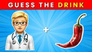 Guess The Drink By Emoji Challenge - Emoji Quiz Challenge