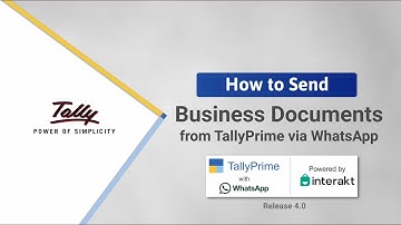 How to Send Business Documents from TallyPrime Through WhatsApp in 4 0