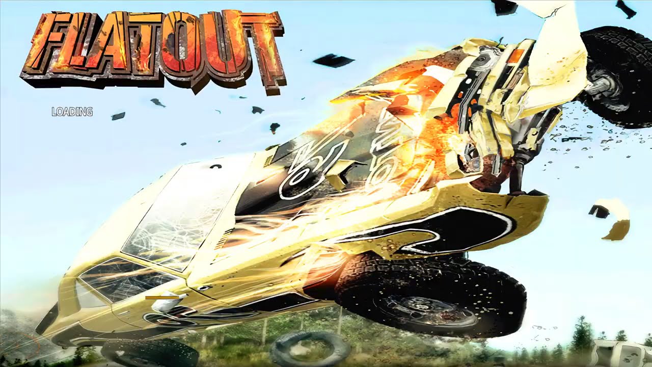 FlatOut - Long Jump - 305.80 meters - Playing The Long Game achievement