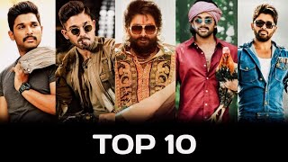 Top 10 Allu Arjun BGM ft.Pushpa, Ala VP, Surya, Dj, Sos, Badrinath, Dengerous Khiladi,