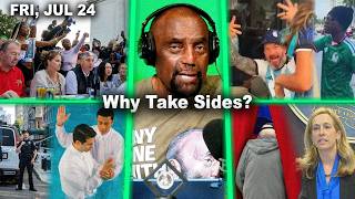 Why Take Sides | Protest, Madison, WI. Allahu Akbar, NYC. Taco Rico. NJ Voters. | JLP Fri 7/24/26