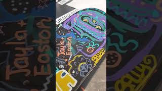 Testing my Art 🎨  skills on a skateboard 🛹 👌