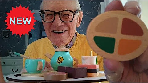 ASMR Grandpa 30 MIN Doing Your Makeup with WOODEN MAKEUP💄for SLEEP Roleplay (MOUTH SOUNDS, TAPPING)😴