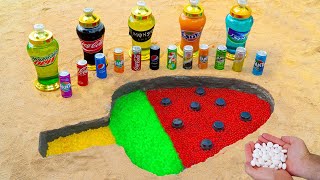 Satisfying Video l How To Make Ice Cream Watermelon with Orbeez, Mentos vs Big Coca Cola, Sodas