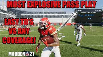 THE MOST EXPLOSIVE PASSING PLAY IN MADDEN 21! EASILY BOMB ANY COVERAGE FOR FREE TD