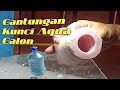 Cara membuat cetakan silikon | gantungan kunci aqua galon