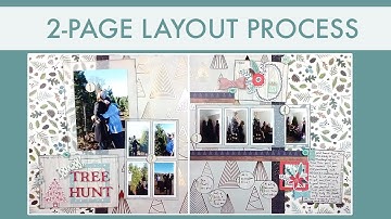 Layout process video, double page 12x12