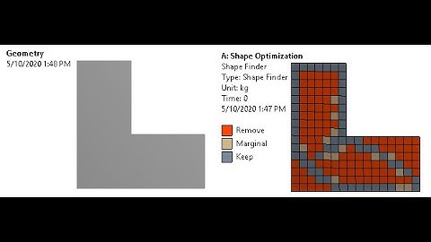 ANSYS Mechanical Tutorial –Topology optimization - L-shaped structure -Shape Optimization