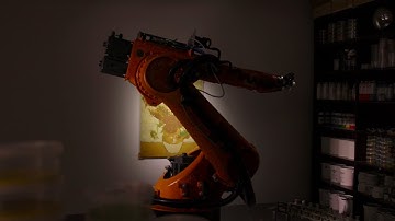 Van Gogh Sunflowers Robot Painting