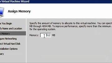 Windows Server 2008 Hyper V  Creating a Virtual Machine