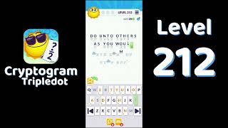 Cryptogram Tripledot Level 212 Answer | SolutionGuruji